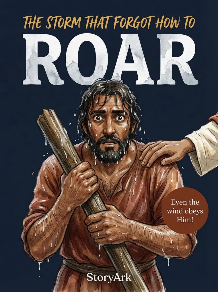The Storm That Forgot How to Roar, an illustrated Bible story for kids about peace