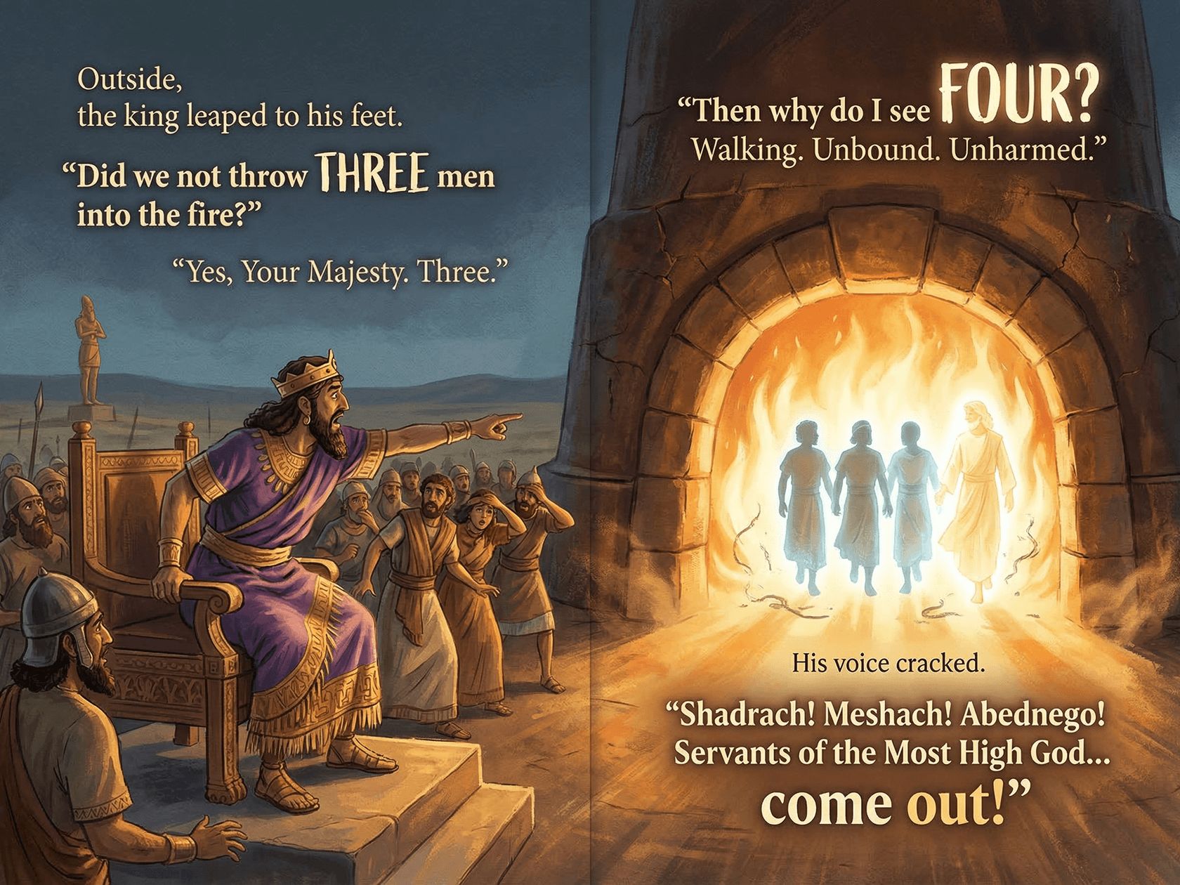 StoryArk Bible app for kids showing an illustrated story page