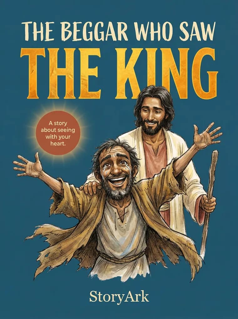 The Beggar Who Saw the King, an illustrated Bible story for kids about desperate faith