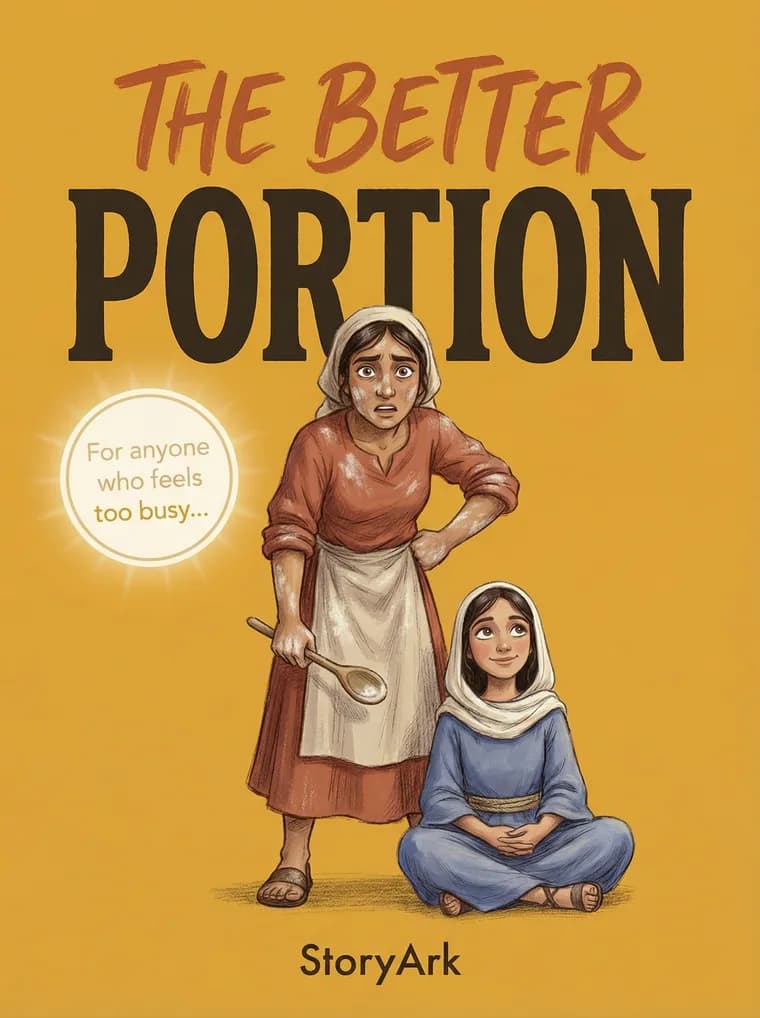 The Better Portion, an illustrated Bible story for kids about presence
