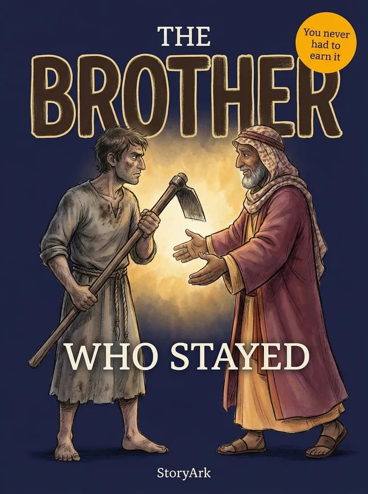 The Brother Who Stayed, an illustrated Bible story for kids about grace