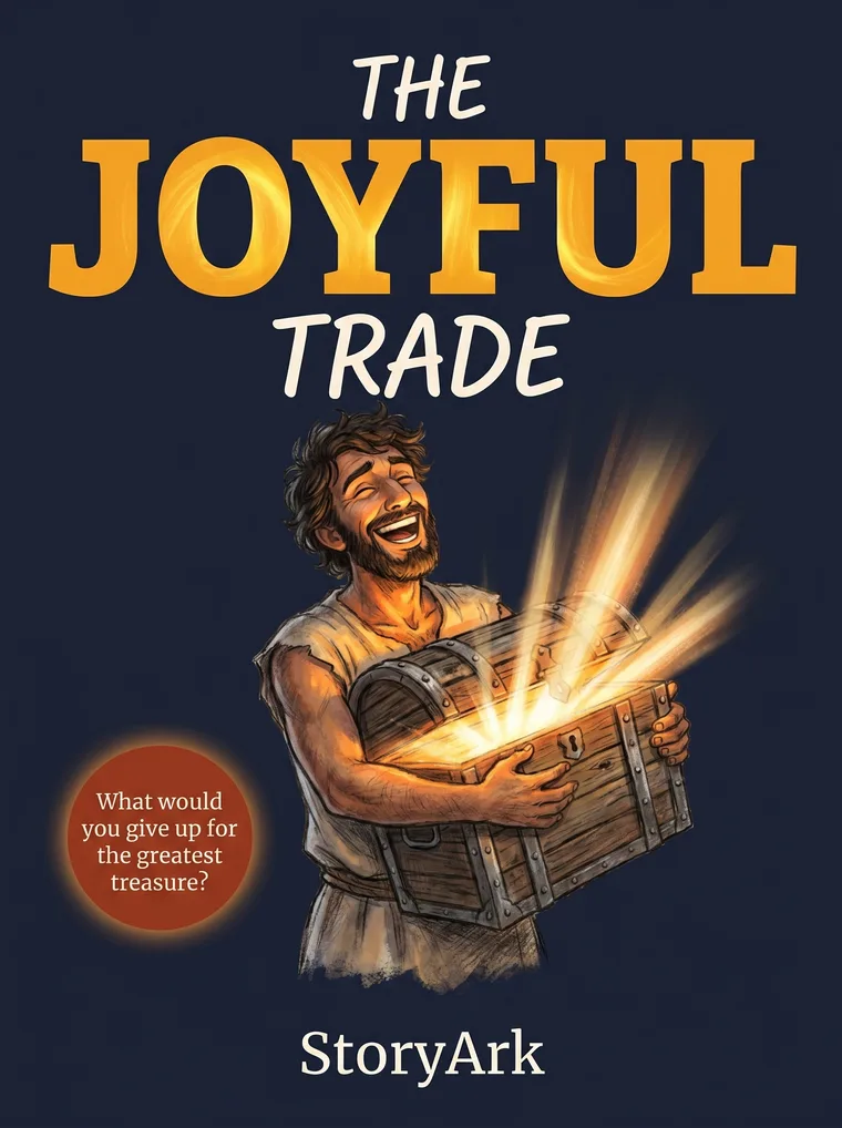 The Joyful Trade, an illustrated Bible story for kids about joy