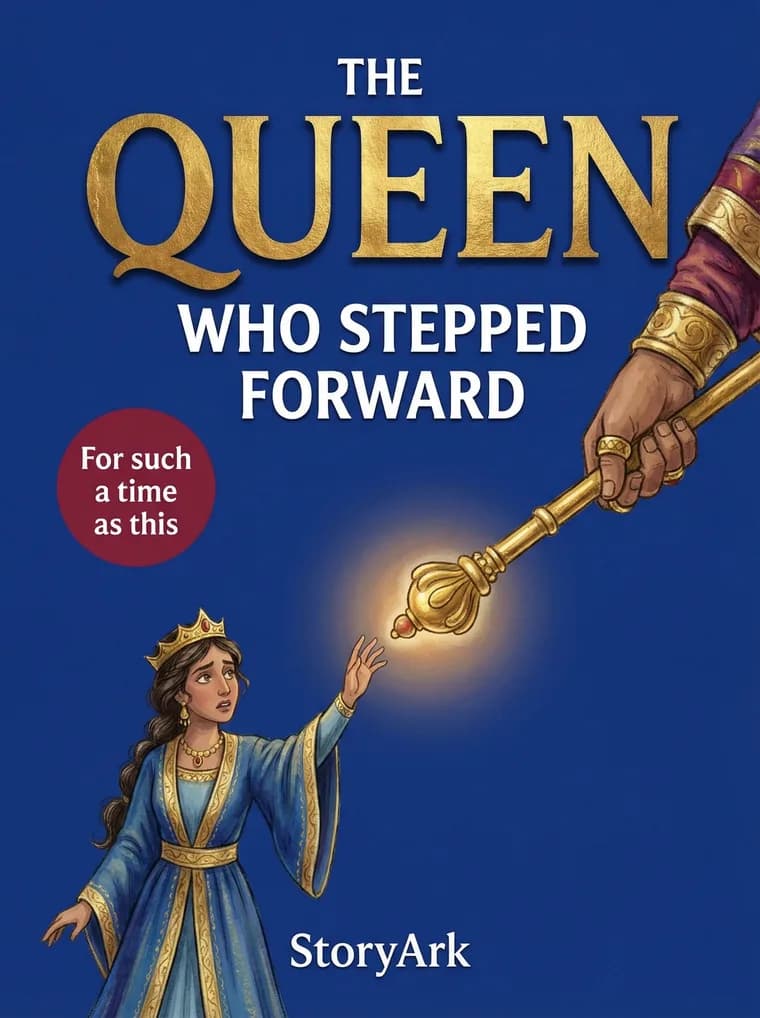 The Queen Who Stepped Forward, an illustrated Bible story for kids about purpose